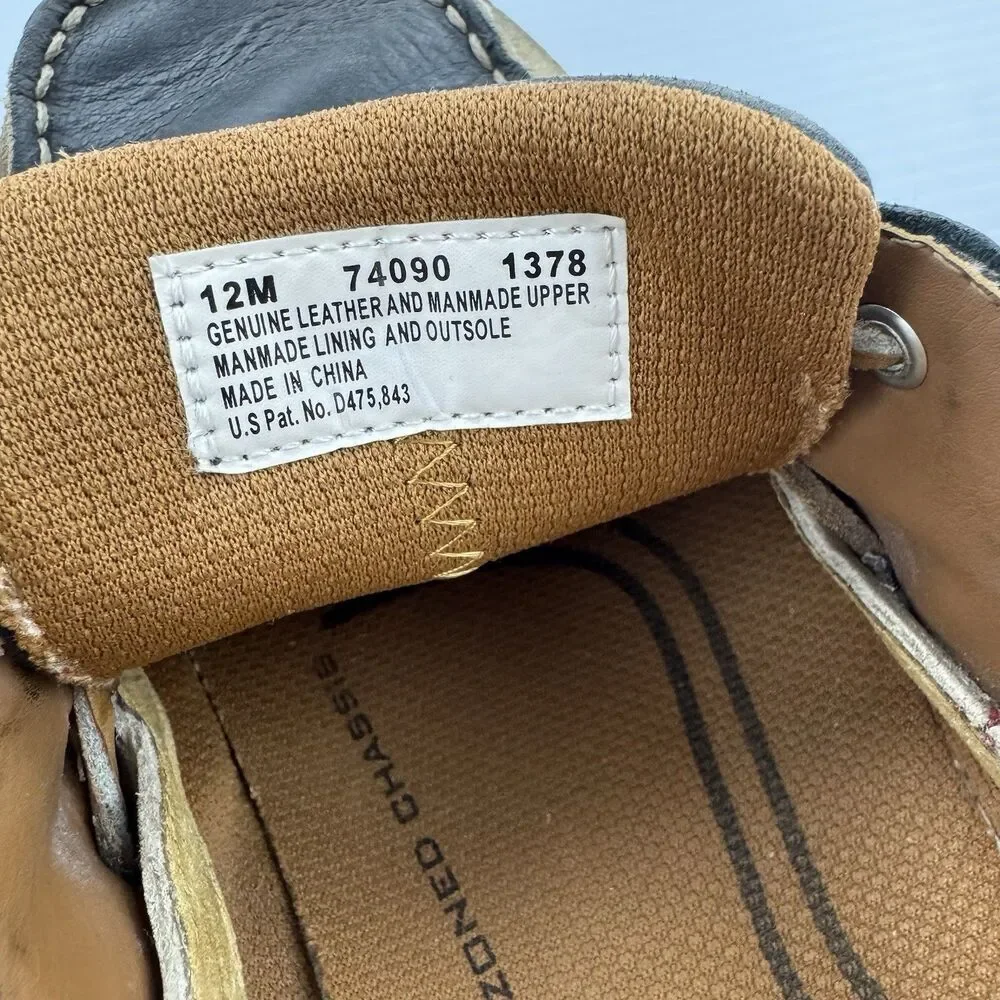 Timberland Men’s Annapolis 2I Leather Boat Shoes Blue Size 12 M Moc Toe